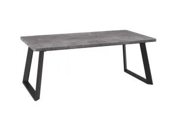 Стол Napoli Lux (R)-200 раздвижной (Дымчатая керамика/черный) 200(290)х105