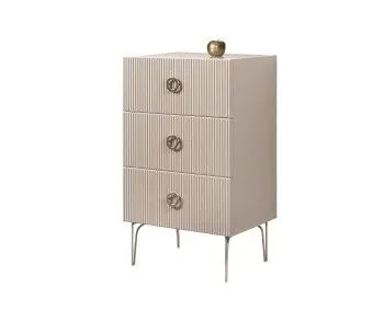 Комод Bogemia Fillini (Ваниль) (Lakobel/Хром) БМКМ-1(Fi)