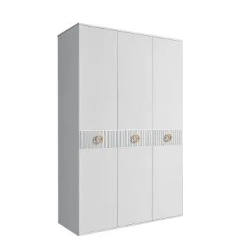 Шкаф 3-х дверный Bogemia Fillini (Белый/Золото) БМШ2/3(Fi)