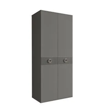 Шкаф 2-х дверный Bogemia Fillini (Серый/Хром) БМШ2/2(Fi)