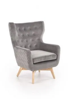 Кресло Halmar MARVEL (серый/черный)