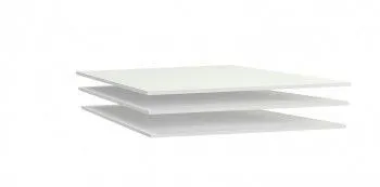 Дополнительные полки в шкаф 6-дверный, Клер (855*495*16) Белый, 11919