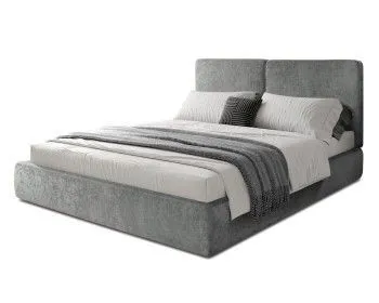 Кровать Natura 1.6 м, с подъемным механизмом Шенилл (Monblan) 517, НТКР-1[3]