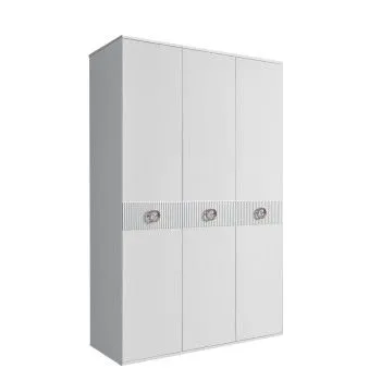 Шкаф 3-х дверный Bogemia Fillini (Белый/Хром) БМШ2/3(Fi)