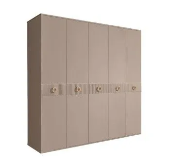 Шкаф 5-ти дв. Bogemia Fillini (Мокка/Золото) БМШ2/5(Fi)