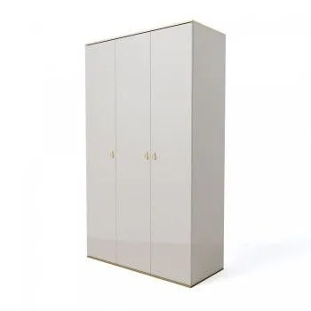 Шкаф 3-х дверный Римини (Слоновая кость/Золото) РМШ2/3