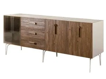 Комод 2.1м Bogemia Wood Wo (Слоновая кость) (Novabuk/Золото) БМКМ-5(Wo)[4]