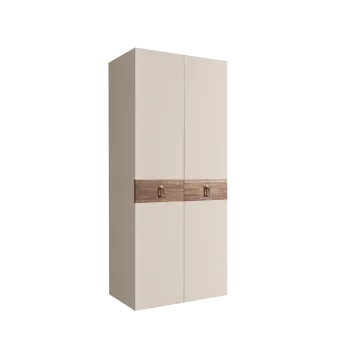 Шкаф 2-х дверный Bogemia Wood Fa (Слоновая кость/Хром) БМШ2/2(Wo)