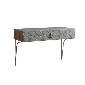 Стол туалетный Bogemia Woodline Fa (Серый) (Novabuk/Хром) БМСТ-1