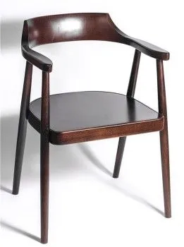 Полукресло венское Mercurius (темный орех) жесткое сиденье