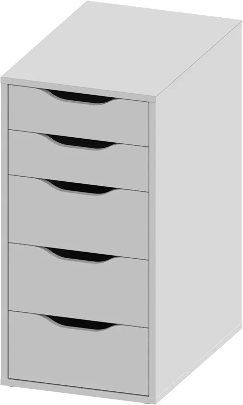 Центральный склад - Комод Ингар, 5 ящиков, 36x71x53 см, белый