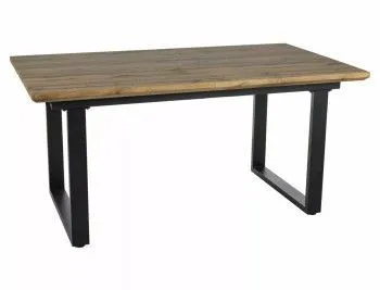 Стол обеденный Signal UMBERTO II 160 раскладной (дуб артизан/черный)