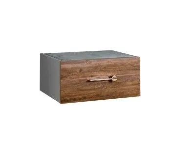 Тумба прикроватная Bogemia Fly Wood Wo (Серый) (Novabuk/Золото) БМТП-1