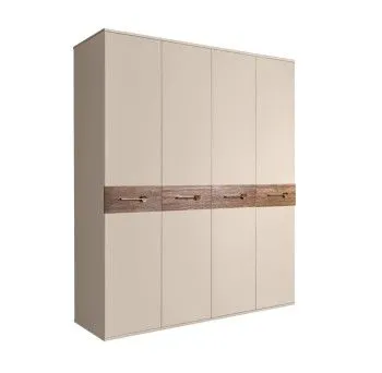 Шкаф 4-х дв. Bogemia Wood Wo (Ваниль/Золото) БМШ2/4(Wo)