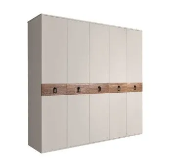 Шкаф 5-ти дв. Bogemia Wood Fa (Шелк/Черный) БМШ2/5(Wo)