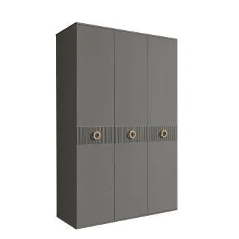 Шкаф 3-х дверный Bogemia Fillini (Серый/Золото) БМШ2/3(Fi)