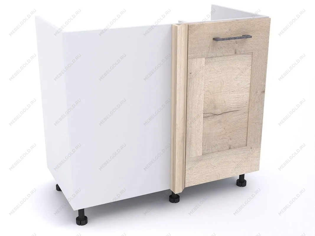 Стол под мойку угловой СМУ-100 правый, Дублин (900*470*820) Дуб галифакс белый, 21615