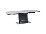 Стол обеденный Signal PALLAS Ceramic 160 раскладной (серый мрамор/черный матовый) | изображение 2