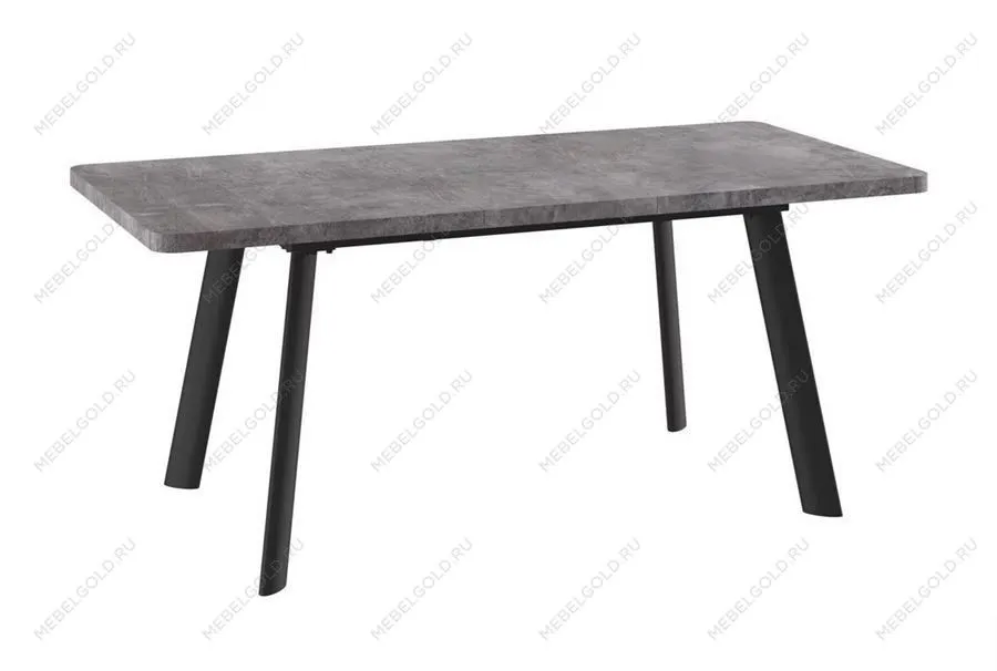 Стол Leon Lux Radial-180 раздвижной (Дымчатая керамика/черный) 180(240)х95 | изображение 1