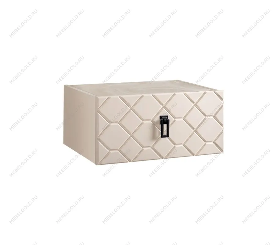 Тумба прикроватная Bogemia Fly Farfalle (Слоновая кость) (Novabuk/Черный) БМТП-1