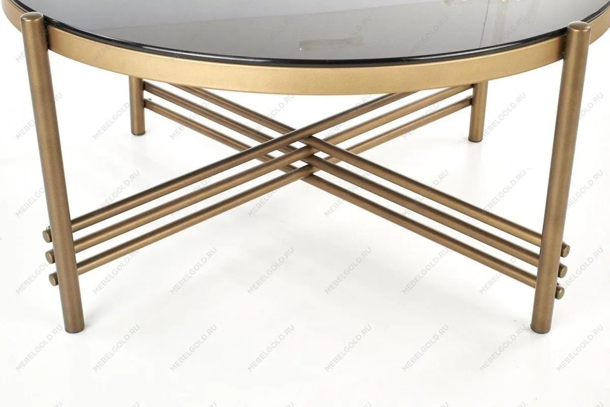 Стол журнальный Halmar ISMENA (черный/золотой) | изображение 4