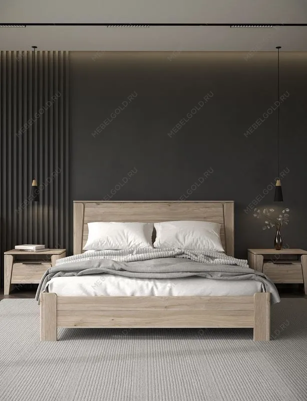 Кровать (каркас) 1400, Юта (1622*2130*1004) Дуб Мария, 12207 | изображение 2