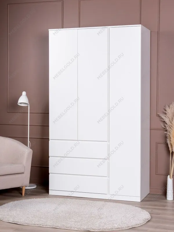 Шкаф распашной Варма СТОР, 123х57х222 см, белый | изображение 2