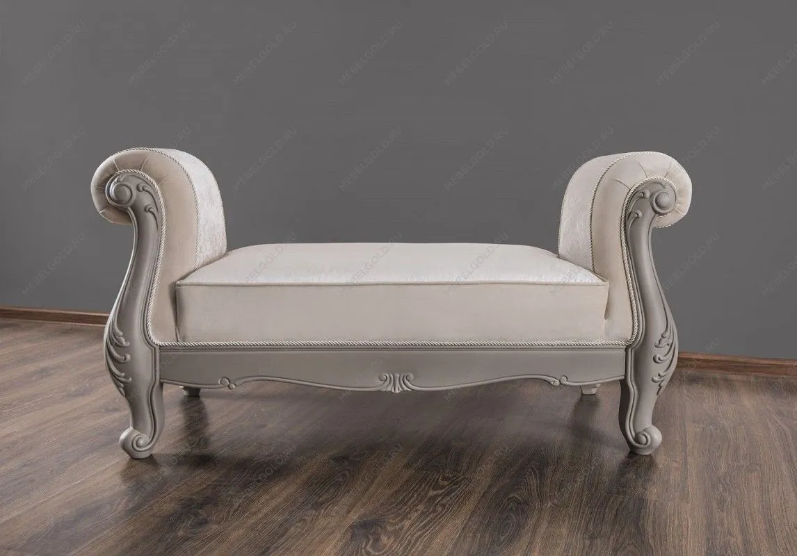 Оттоманка Мокко с двумя подлокотниками серый камень | изображение 3