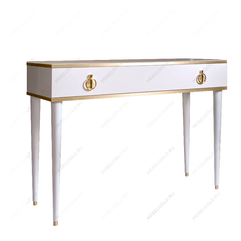 Стол туалетный Римини (Белый/Золото) РМСТ-1
