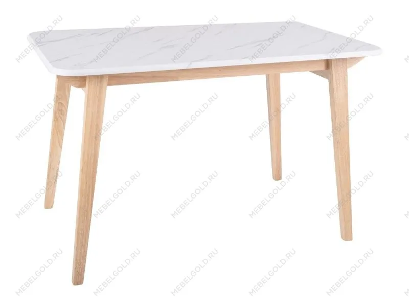 Стол обеденный Signal MARCUS 120 (эффект белого мрамора/дуб)