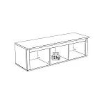 Полка навесная Сага, 3 секции, белая | изображение 10