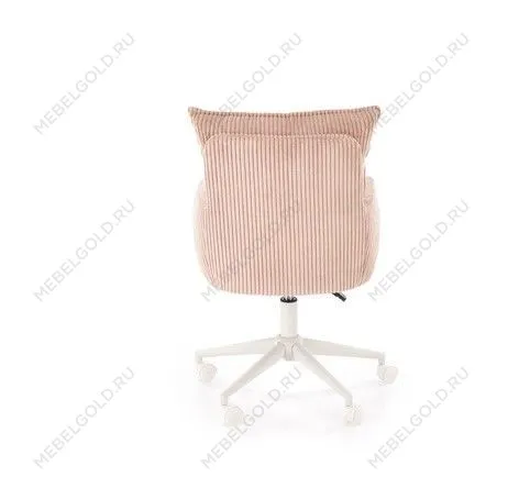 Кресло компьютерное Halmar DUMBO (светло-розовый/белый) | изображение 6