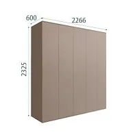 Шкаф 5-ти дверный Bogemia Air (Мокка) БМШ2/5(0)