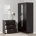 Комод Сириус, 3 ящика, 78х41х94 см, дуб венге, черно-коричневый | изображение 3