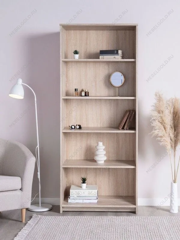 Стеллаж Сириус, 5 полок, 78х35х190 см, дуб сонома | изображение 6