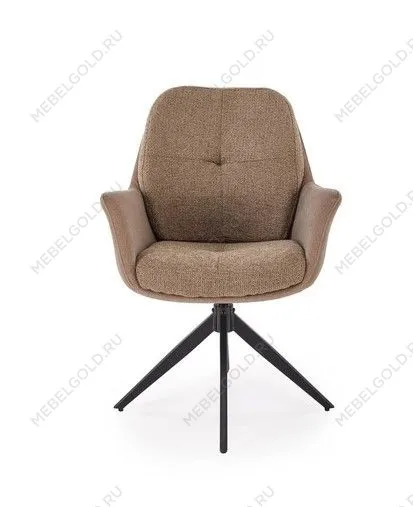 Стул кухонный Halmar K591 поворотный (коричневый/черный) | изображение 3