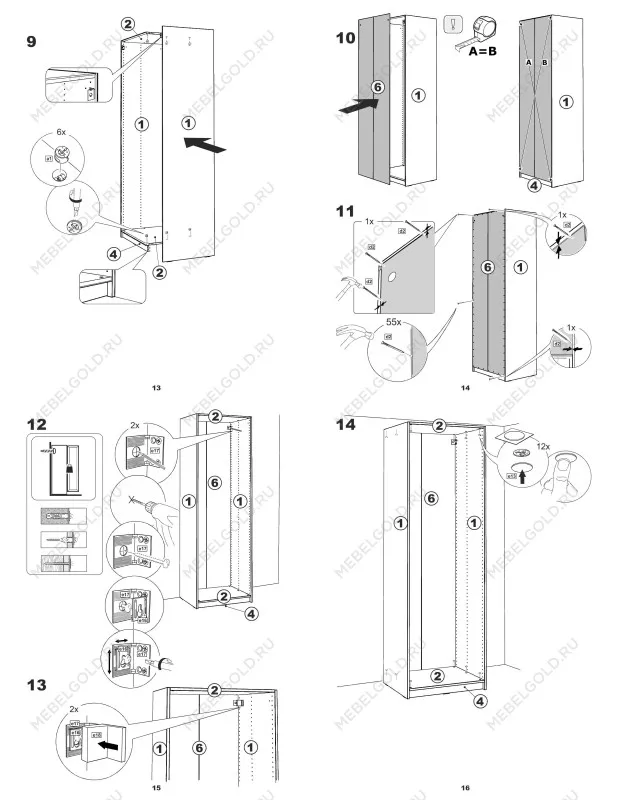 Шкаф Макс, 2 двери, 100х61х233 см, дуб сонома | изображение 7