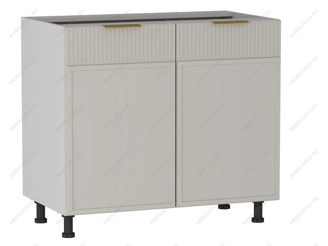 Стол 2-х дверный С-90, Берта (900*528*820) Светлый Мокко, 22917