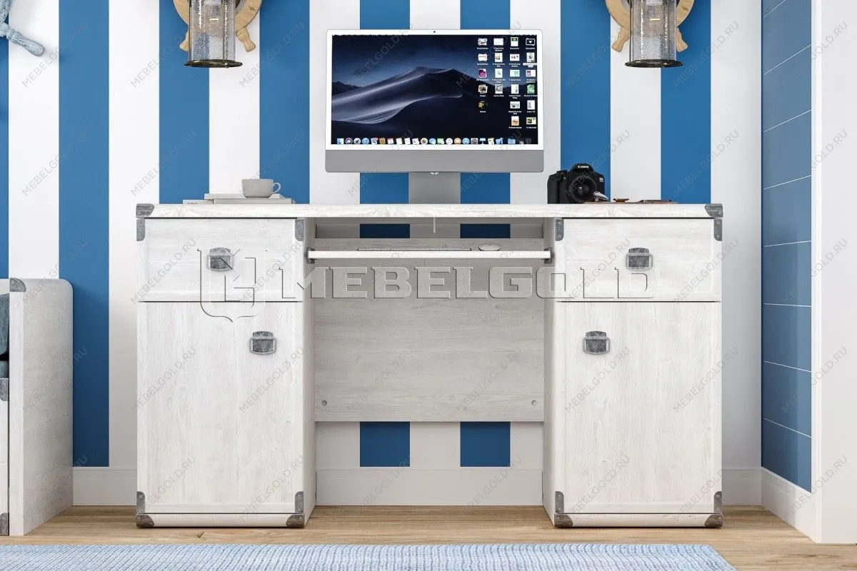 Стол письменный Индиана JBIU2D2S сосна каньон | изображение 1