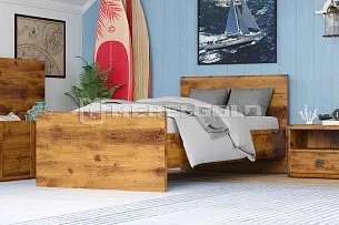 Кровать Индиана JLOZ/90 дуб саттер