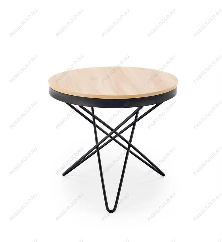 Стол журнальный Halmar LEILA (натуральный/черный) | изображение 7