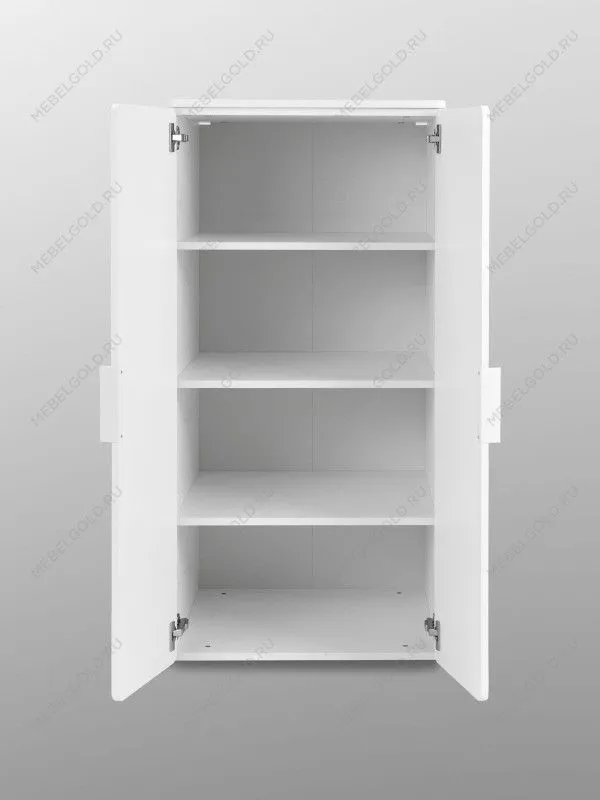 Шкаф распашной Пикси, с двумя дверьми и тремя полками 60х57х120, белый (робкий подснежник) | изображение 15