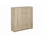 БРИМНЭС / СИРИУС тумба ИКЕА / IKEA 2 двери и 4 ящика 117х123 сонома | изображение 3