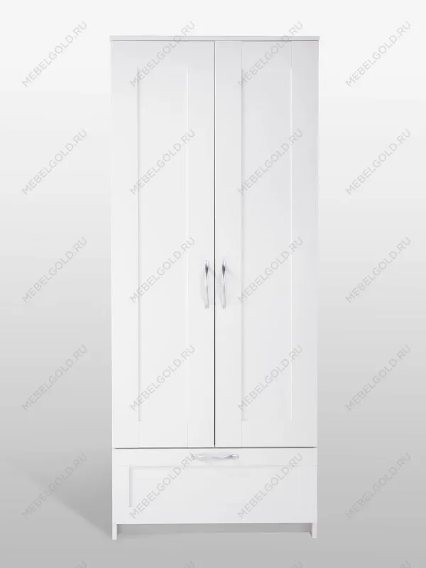 Шкаф Сириус, 2 двери и 1 ящик, 78х50х190 см, белый | изображение 6