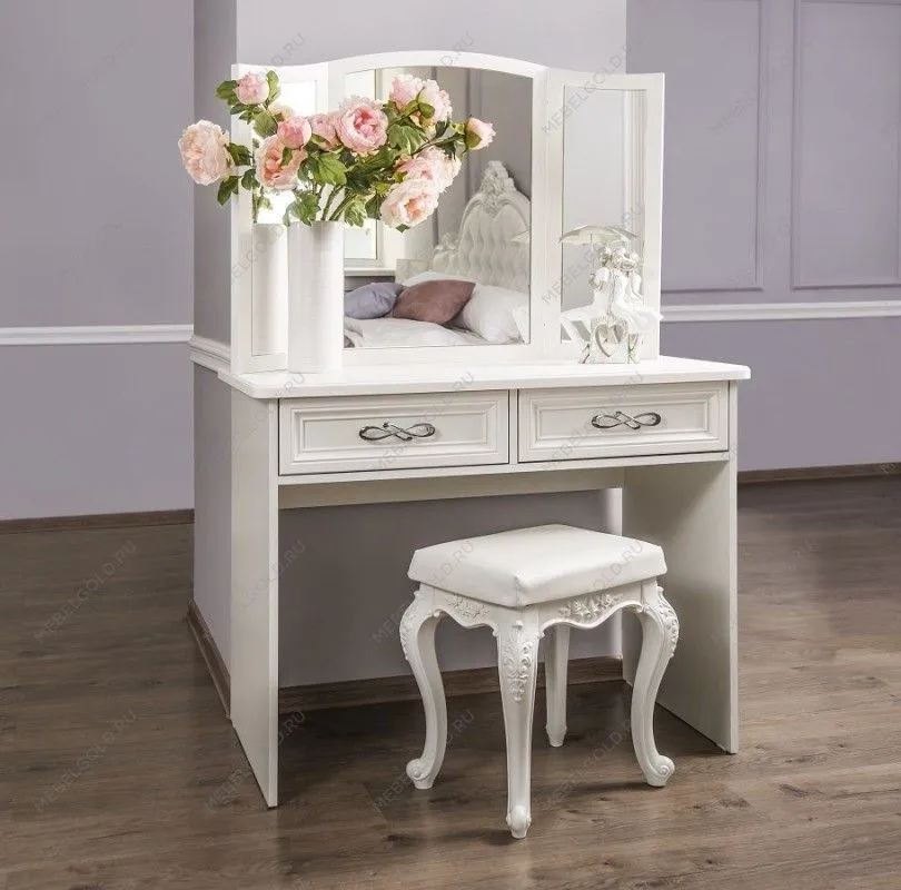 Пуфик Мишель белый матовый