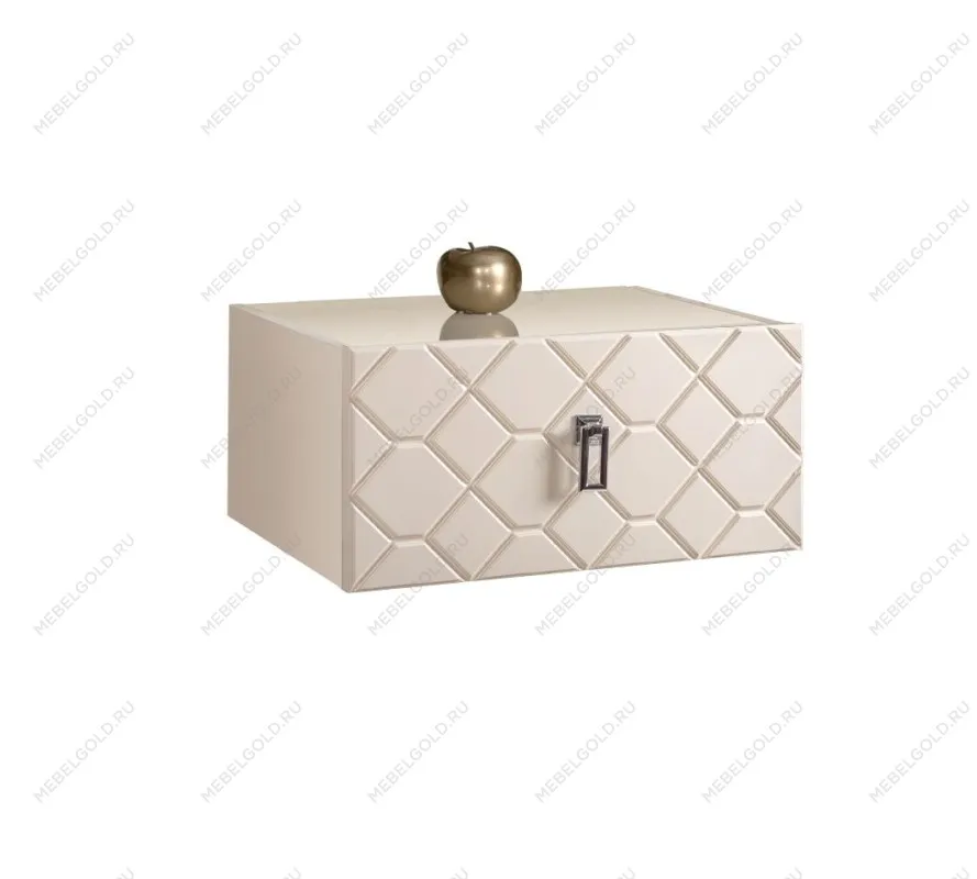 Тумба прикроватная Bogemia Fly Farfalle (Слоновая кость) (Lakobel/Хром) БМТП-1