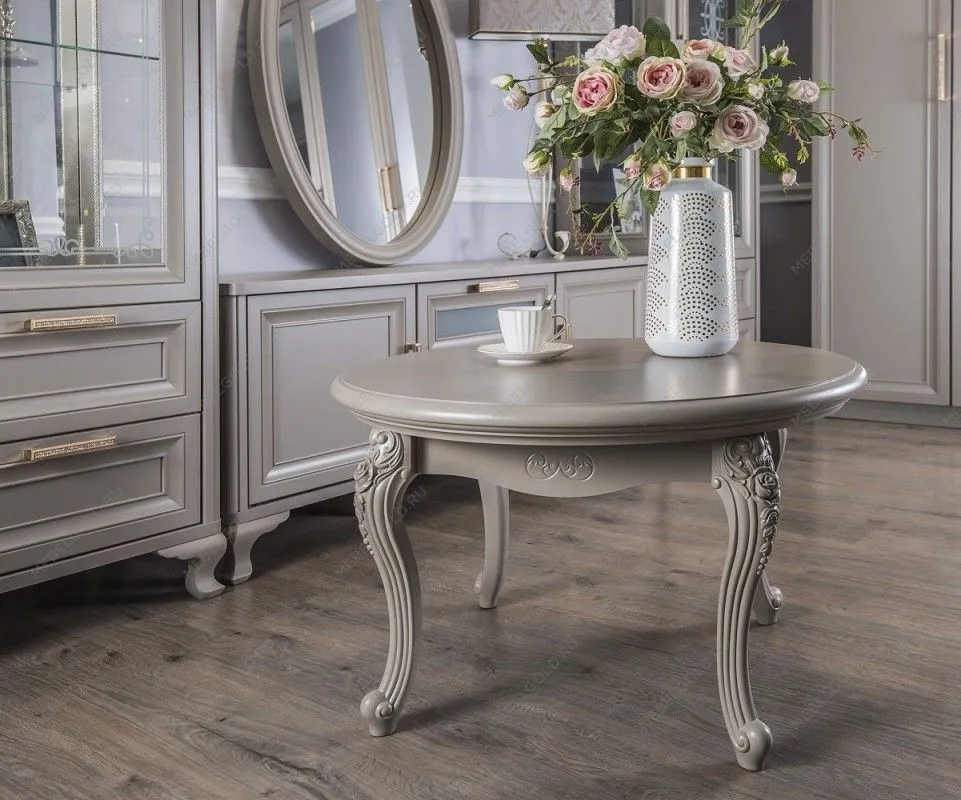 Столик круглый Мокко серый камень | изображение 8