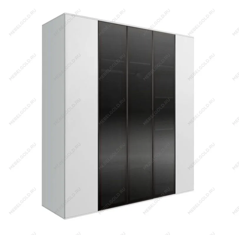 Шкаф 5-ти дв. Bogemia Air (Белый/Черный) БМШ2/5(3)
