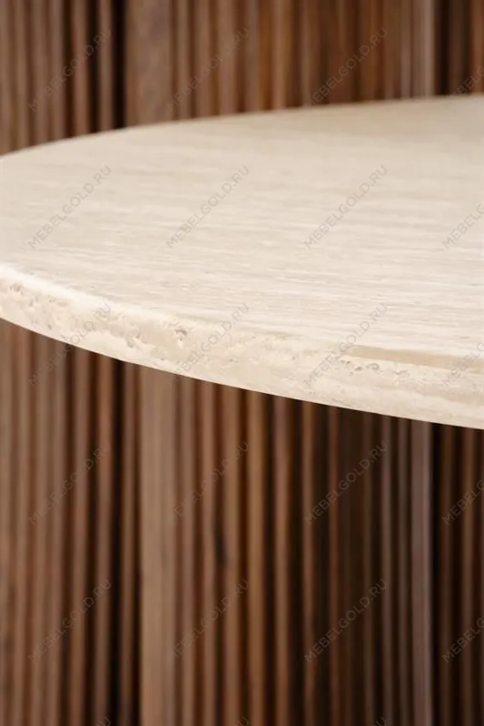 Стол журнальный Halmar DOROTEA S (травертин/орех) | изображение 2