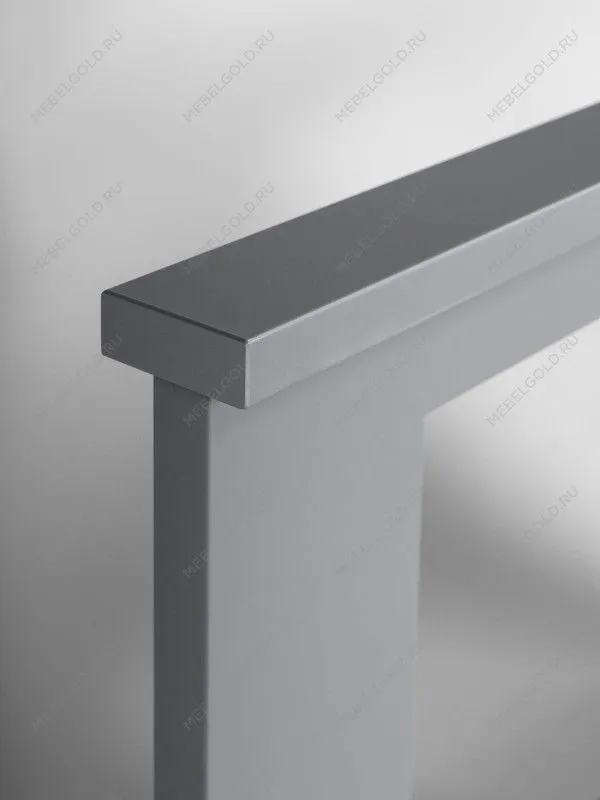 Кровать двуспальная Сага, 140х200 см, серая | изображение 4